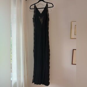 JIKI Monte Carlo Vintage Lace Cutout Maxi Dress Size 42